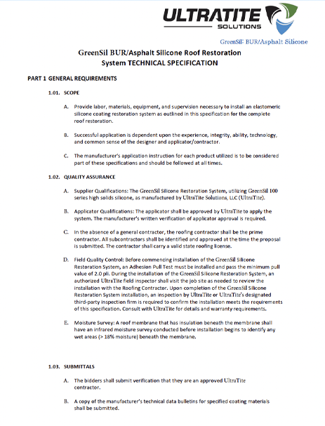 GreenSIL BUR Asphalt